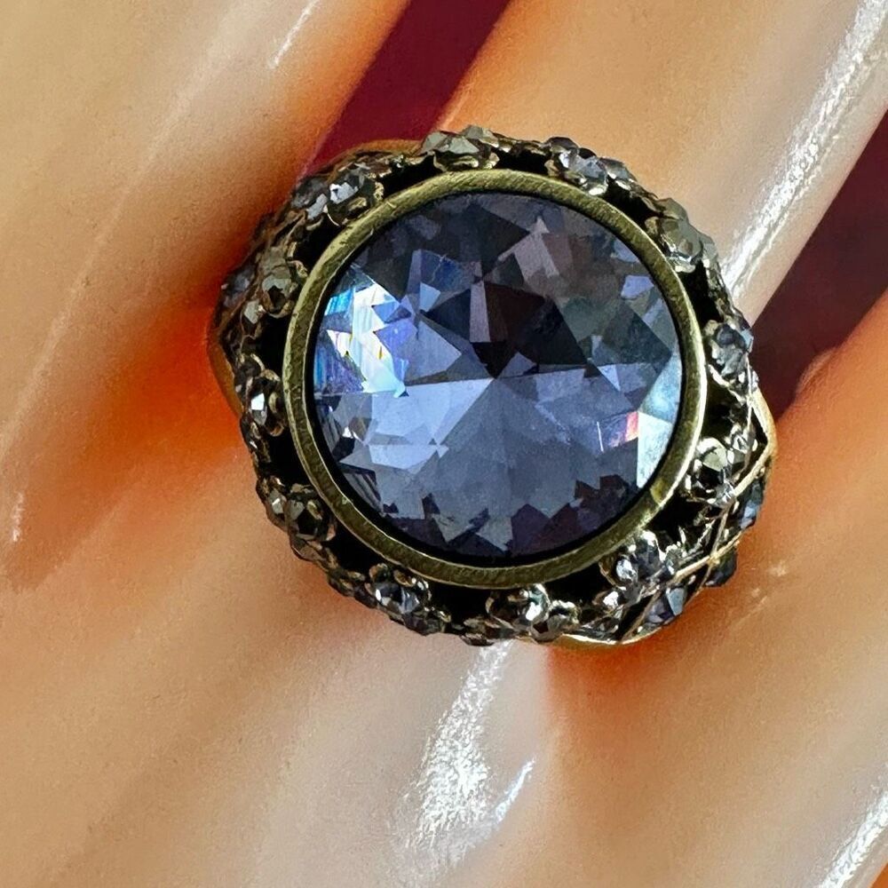 Heidi Daus Lavender Crystal Statement Ring